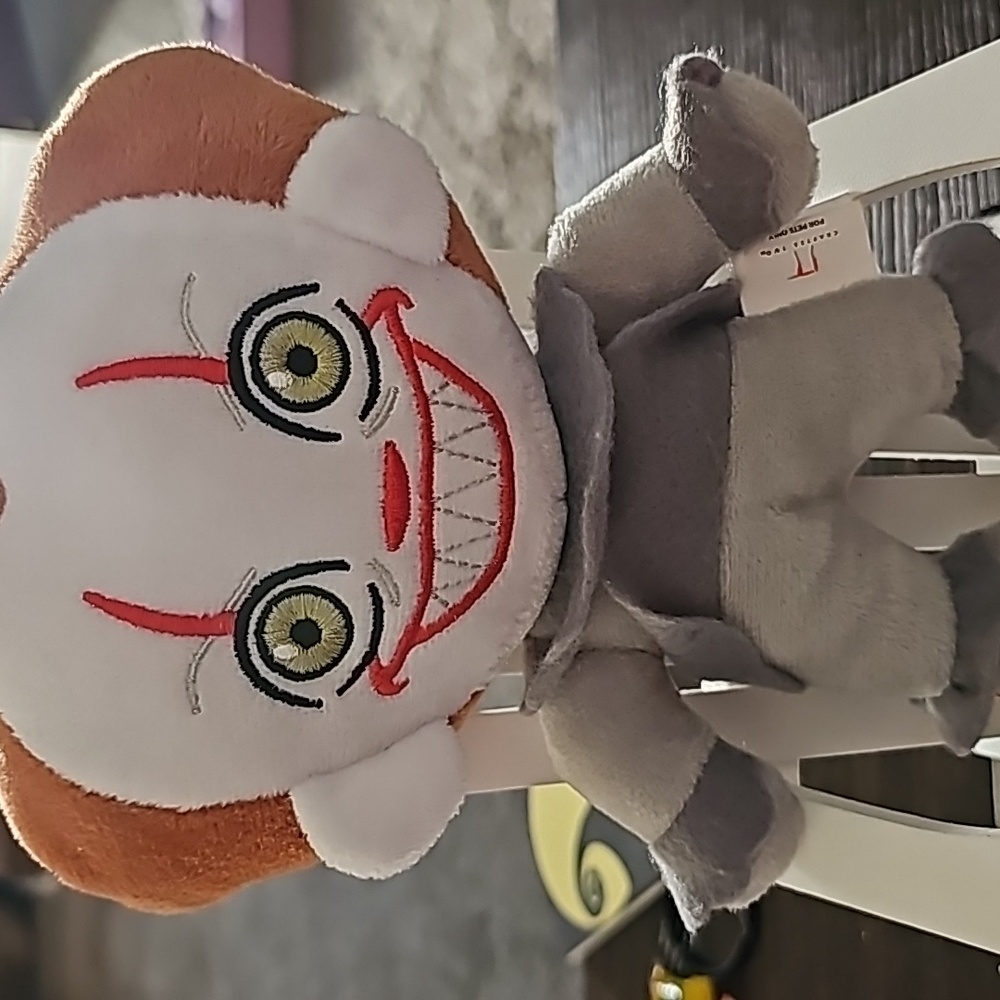 It! Pennywise 9” Horror Classic Plush Stuffed Dog Pet Play Toy with SqueakerBu